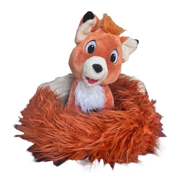 Disney Parks Fox and the Hound Todd Plush Toy Animal 12" Extra Long Tail‎ 42” - Picture 1 of 5
